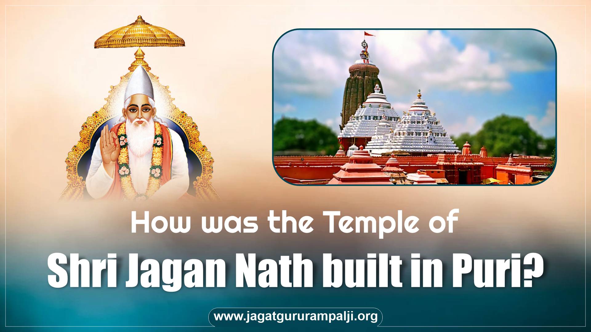 How was the Temple of Shri Jagan Nath built in Puri?