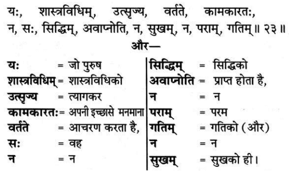 Gita Adhyay 16 Shlok 23