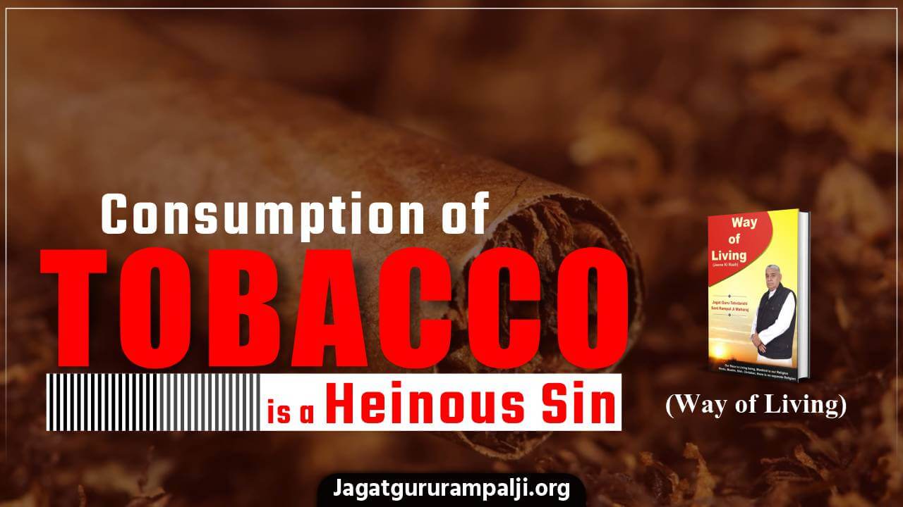 Consumption of Tobacco is a Heinous Sin (Way of Living)