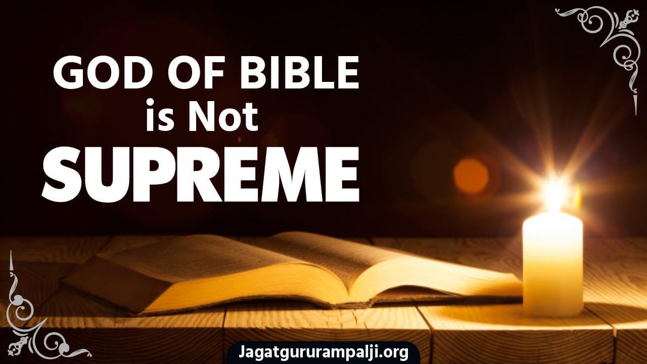 God of Bible is Not Supreme